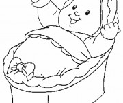 Coloriage Bébé trop mignon