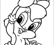 Coloriage Daisy Duck Bébé