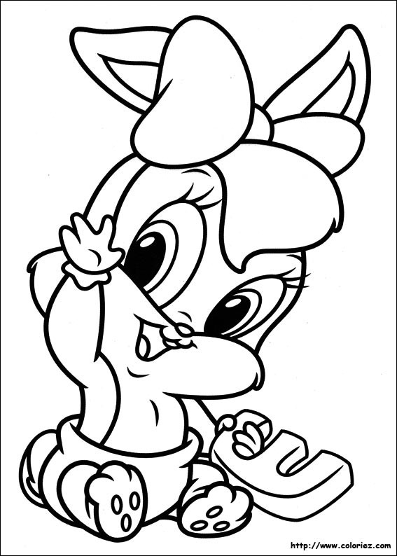 Coloriage et dessins gratuits Daisy Duck Bébé à imprimer