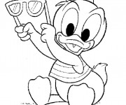 Coloriage Donald Duck bébé