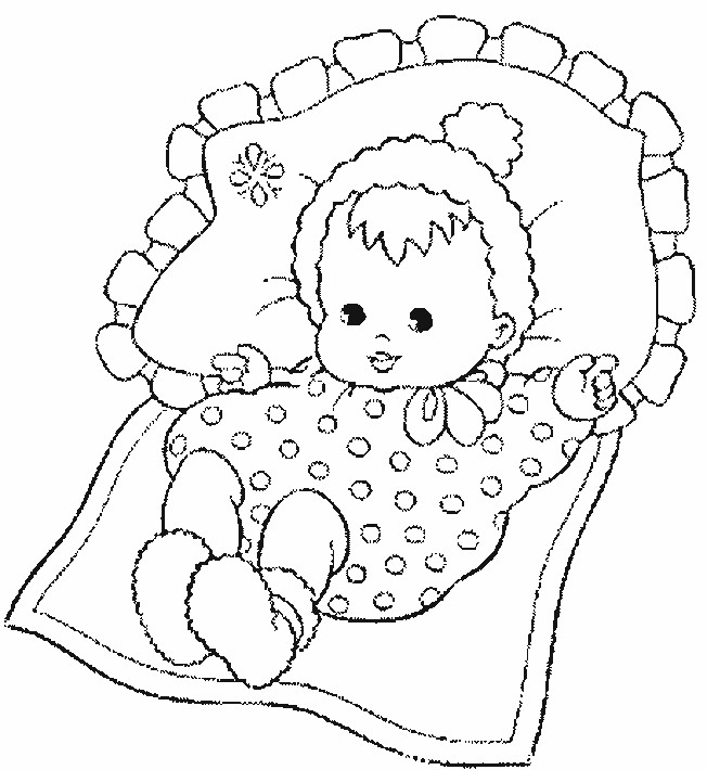 Coloriage Un Bebe Dessin Gratuit A Imprimer