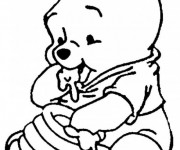 Coloriage Winnie bébé