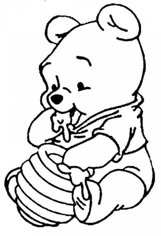 Coloriage Winnie Bebe Dessin Gratuit A Imprimer