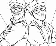 Coloriage Blippi avec son ami