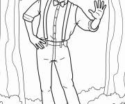 Coloriage Blippi dans la foret