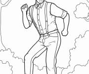 Coloriage Blippi danse de joie