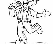 Coloriage Blippi en chantant