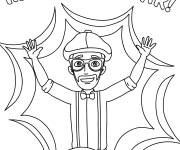 Coloriage Blippi et le nouvel an