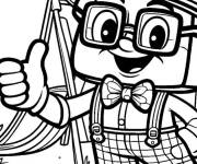 Coloriage Blippi le petit explorateur