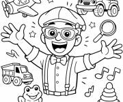 Coloriage Blippi pour ce1