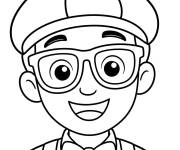 Coloriage Blippi pour maternelle