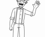 Coloriage et dessins gratuit Contour de Blippi simple à imprimer