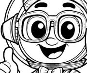 Coloriage L'astronaute Blippi