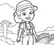 Coloriage Meekah l'amie de Blippi