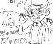 Coloriage Salut c'est moi Blippi