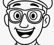 Coloriage Visage de Blippi
