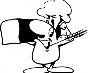 Coloriage Big Nose Le Boulanger