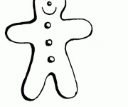 Coloriage Poup&eacute;e de biscuit