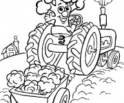 Coloriage Agriculture humoristique