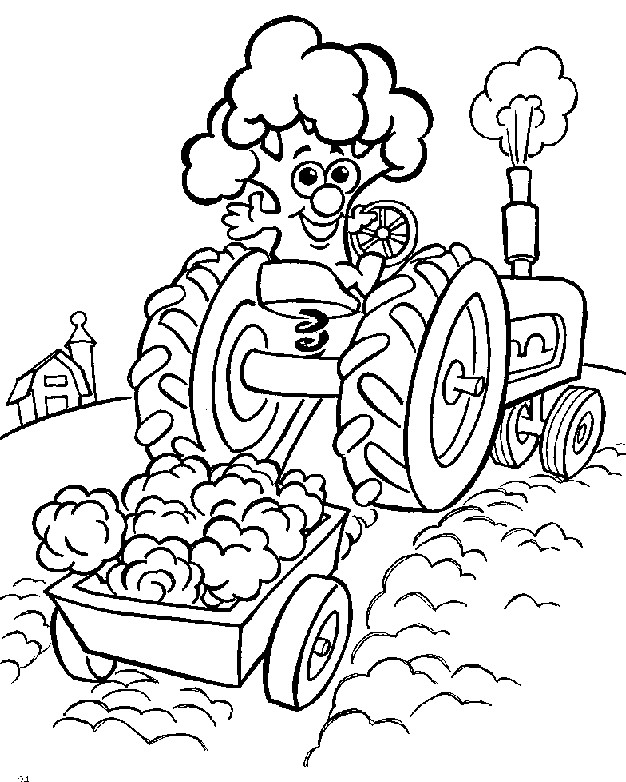 Coloriage et dessins gratuits Agriculture humoristique à imprimer