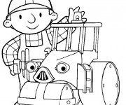Coloriage Bob Le Bricoleur et les M&eacute;ga machines