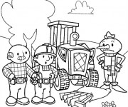 Coloriage Bob le bricoleur rencontre un probl&egrave;me
