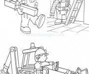 Coloriage Bricoleur dessin anim&eacute;