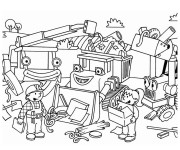 Coloriage Bricoleur dessin pour Les Petits
