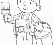 Coloriage Bricoleur facile