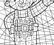 Coloriage Bricoleur num&eacute;rot&eacute; magique