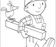 Coloriage Bricoleur pour enfant
