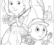 Coloriage Le Petit  Bricoleur et sa M&egrave;re