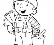 Coloriage Le Petit Bricoleur rigolo