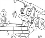 Coloriage Pelle m&eacute;canique pour Les Petits