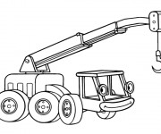 Coloriage Pelleteuse souriante