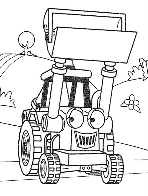 Coloriage Tracteur agricole pour enfant dessin gratuit à imprimer