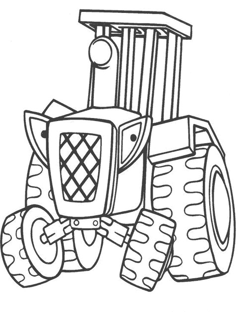 Coloriage et dessins gratuits Un Tracteur facile à imprimer