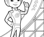 Coloriage Chauffeur confiant