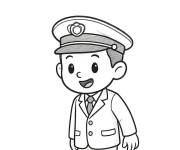 Coloriage Chauffeur courtois