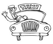 Coloriage et dessins gratuit Le chauffeur de taxi te salue à imprimer
