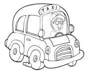 Coloriage et dessins gratuit Petit Chauffeur de taxi à imprimer