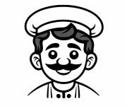Coloriage Aventure du chef dans la cuisine