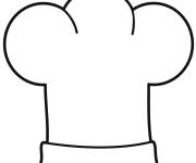 Coloriage Chapeau du chef facile