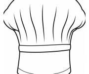 Coloriage Chapeau du chef sans couleurs