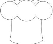 Coloriage Chapeau du chef vectoriel