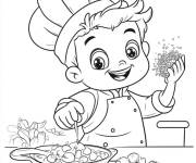Coloriage Chef adorable