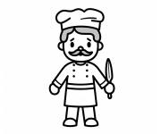 Coloriage Chef aimable ps