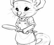 Coloriage Chef belette