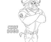Coloriage chef bogo