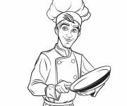 Coloriage Chef de dessin anim&eacute;